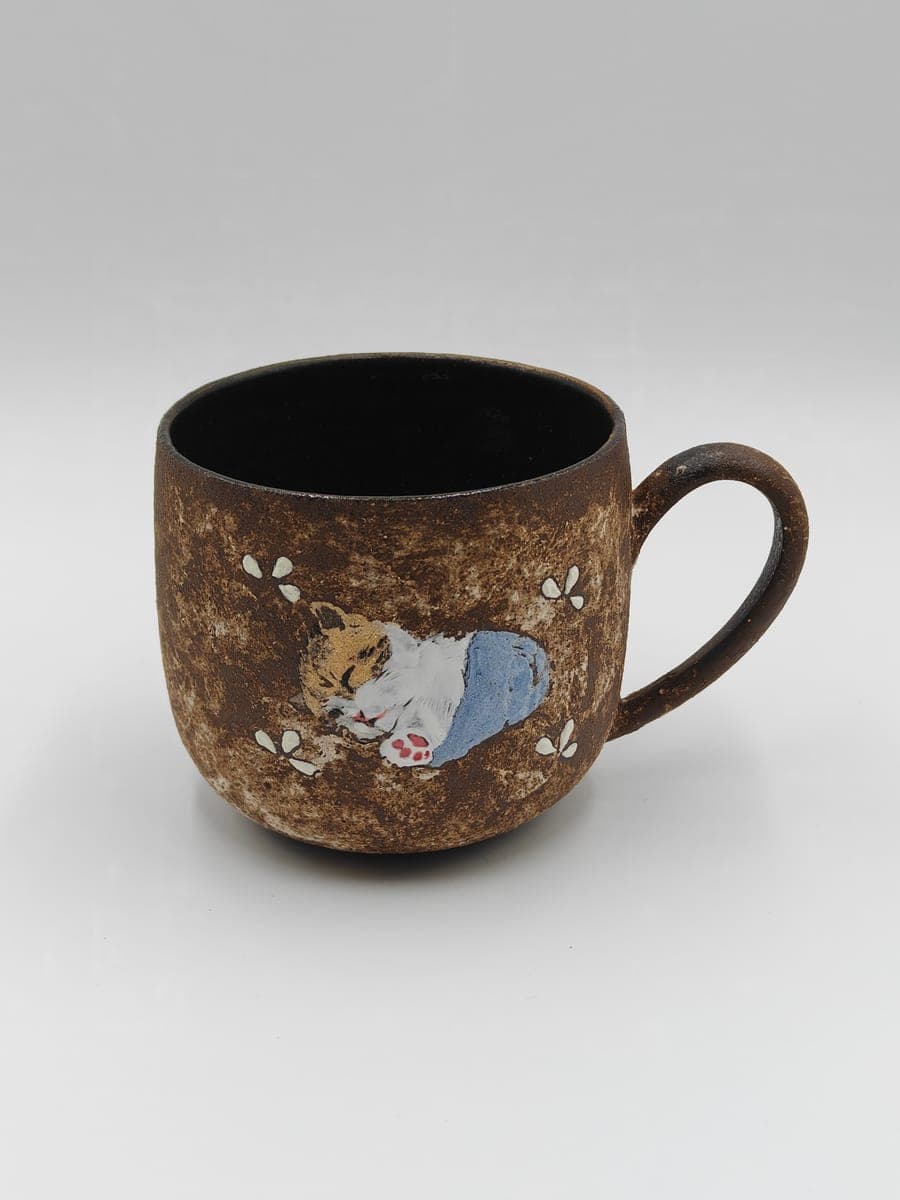 Handcrafted Mug — Sleeping Cat