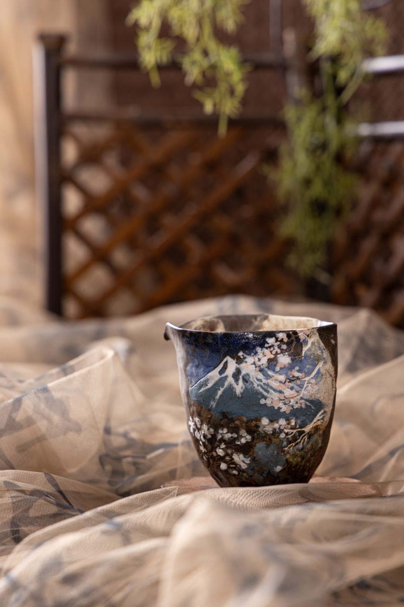 Artisan Fair Cup — Fuji & Cherry Blossom